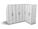 Eckschrank Schräge hinten