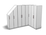 Eckschrank Schräge links