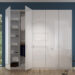 Kleiderschrank nach Maß weißglänzend