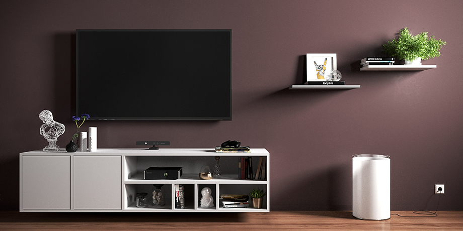 Das TV-Hängeboard nach Maß fügt sich ideal in den Raum ein