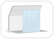 Icon einer Schiebetür für Dachschrägen Schiebetür für Dachschrägen